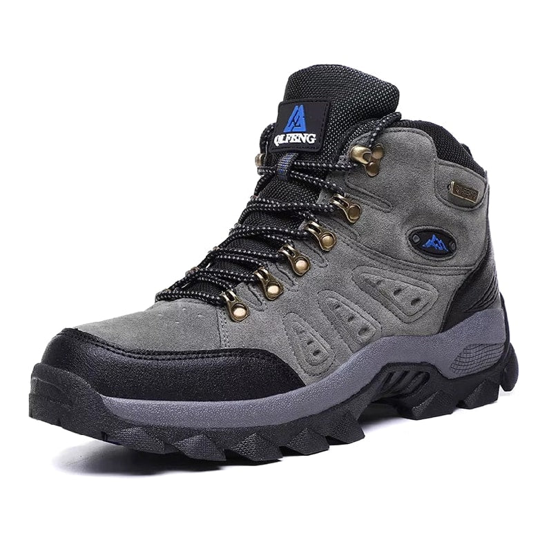 terrain-leder-wanderstiefel-herren-grau Grau