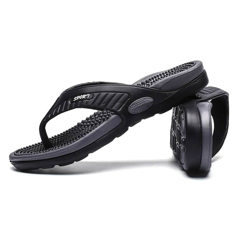 Sport Massage-Sandalen - Orthopädisch Recovery-Zehentrenner Schwarz image 9