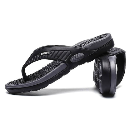 Sport Massage-Sandalen - Orthopädisch Recovery-Zehentrenner Schwarz image 9