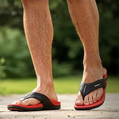 Sport Massage-Sandalen - Orthopädisch Recovery-Zehentrenner Schwarz image 10