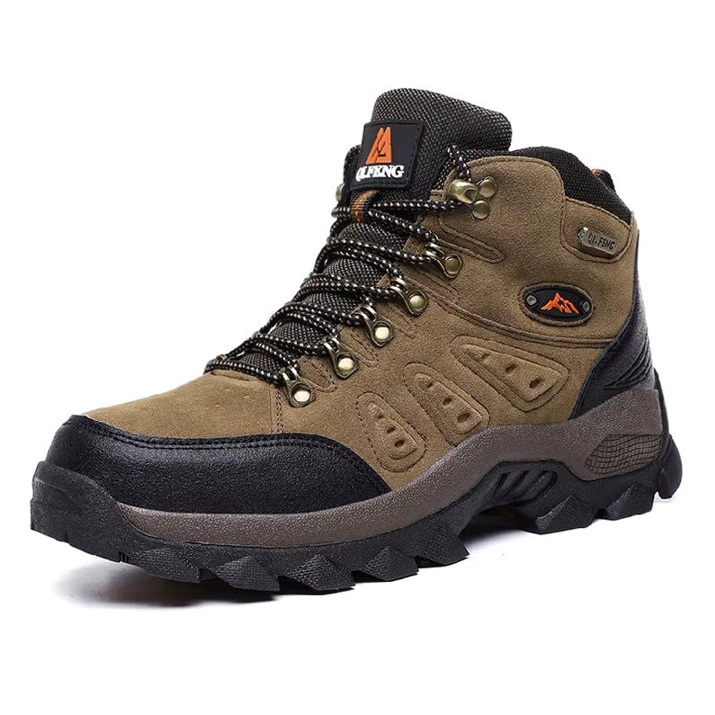 terrain-leder-wanderstiefel-herren-braun Braun