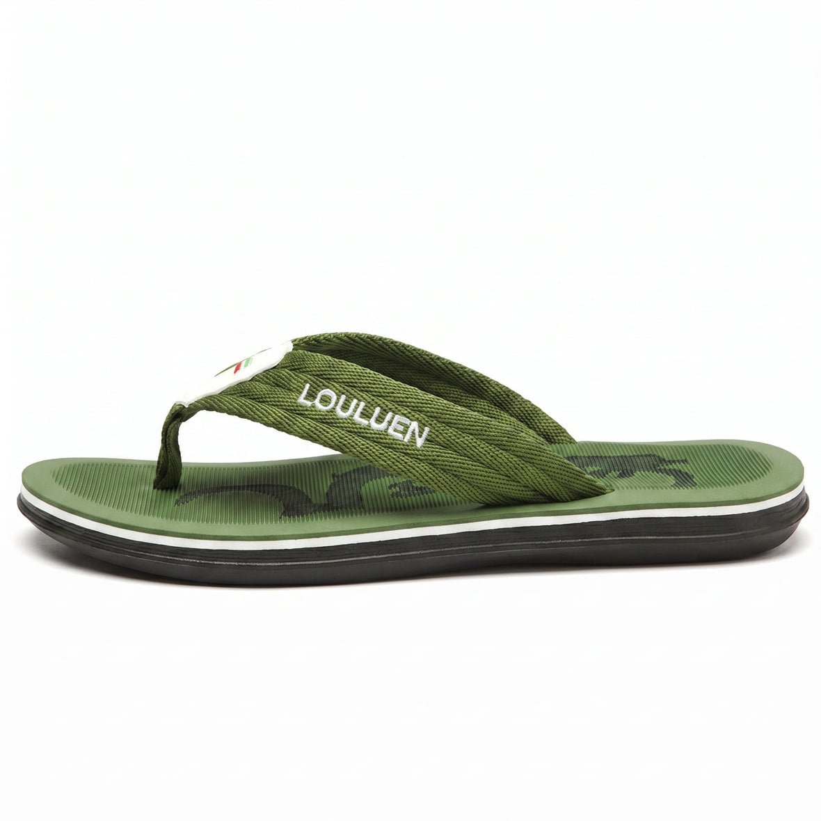 Ripple Recovery-Zehentrenner Leicht Massage-Sandale Grün