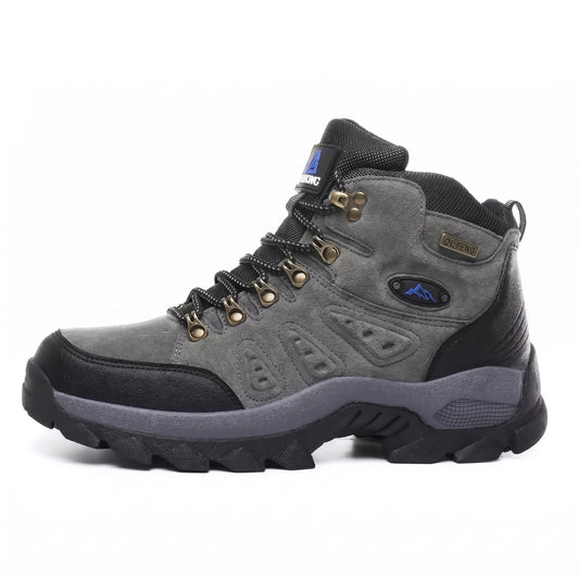 Terrain Leder-Wanderstiefel Wasserdicht Wanderschuhe Grau