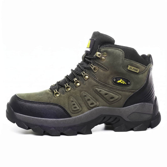 Terrain Leder-Wanderstiefel Wasserdicht Wanderschuhe Grün