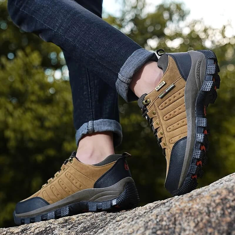Terrain Leder-Wanderschuh Wasserdicht Trekking-Komfort Braun image 2