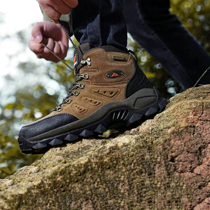 Terrain Leder-Wanderstiefel Wasserdicht Wanderschuhe Braun image 7