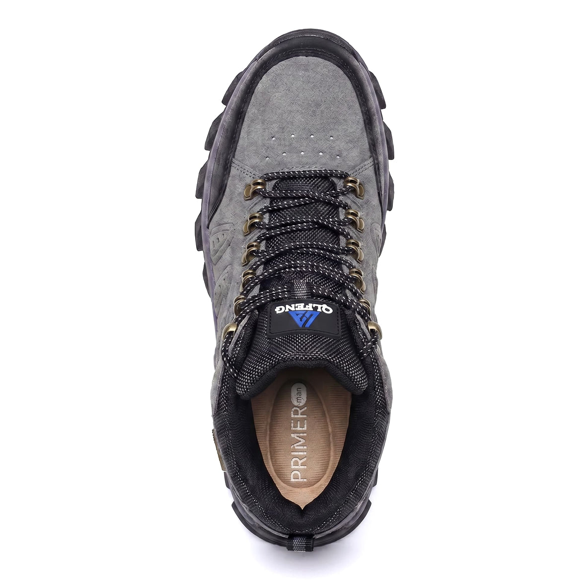 Terrain Leder-Wanderstiefel Wasserdicht Wanderschuhe Grau image 8