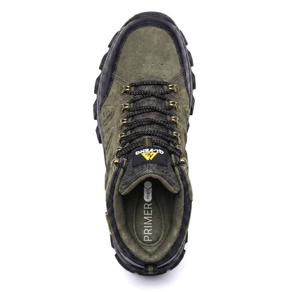 Terrain Leder-Wanderstiefel Wasserdicht Wanderschuhe Grün image 8