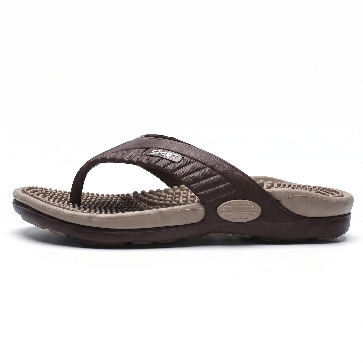PremierMAN Sport Massage-Sandalen Recovery Braun