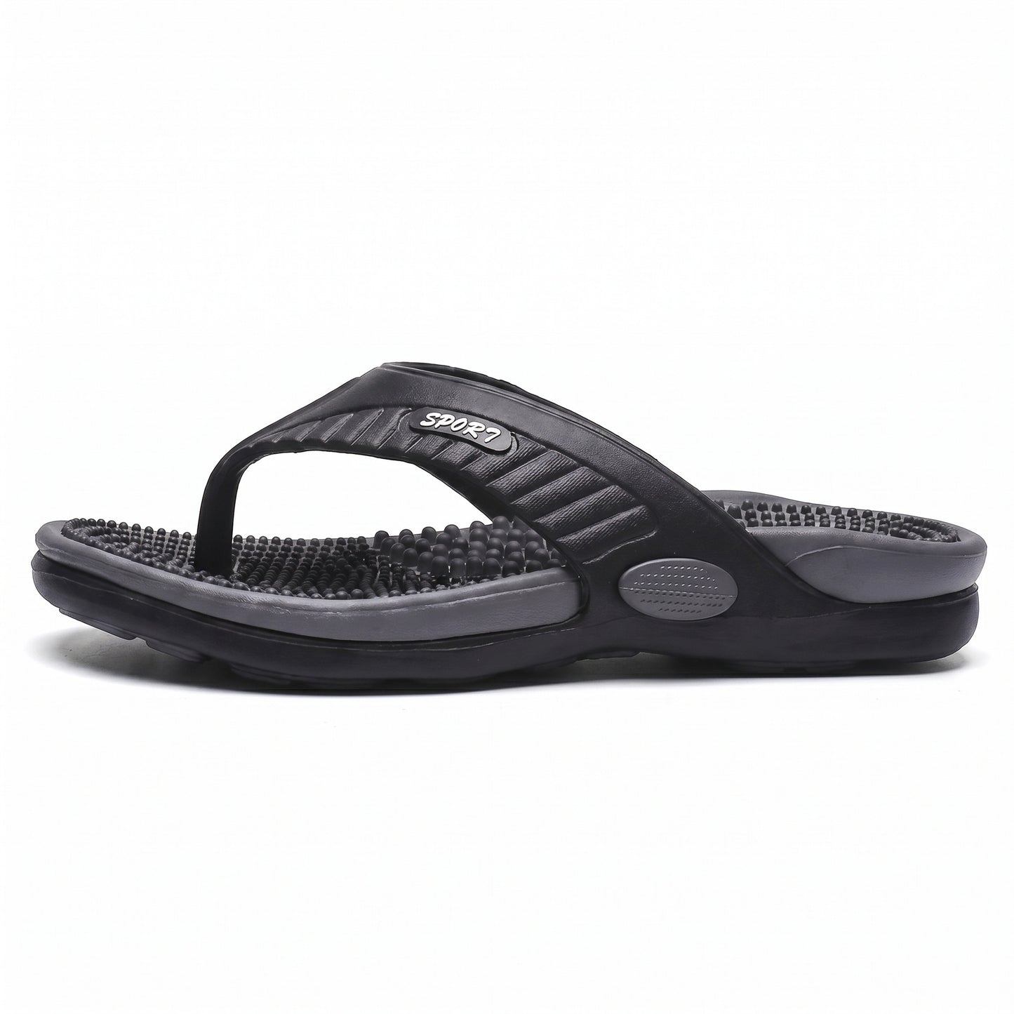 PremierMAN Sport Massage-Sandalen Recovery Schwarz
