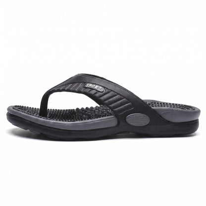 PremierMAN Sport Massage-Sandalen Recovery Schwarz