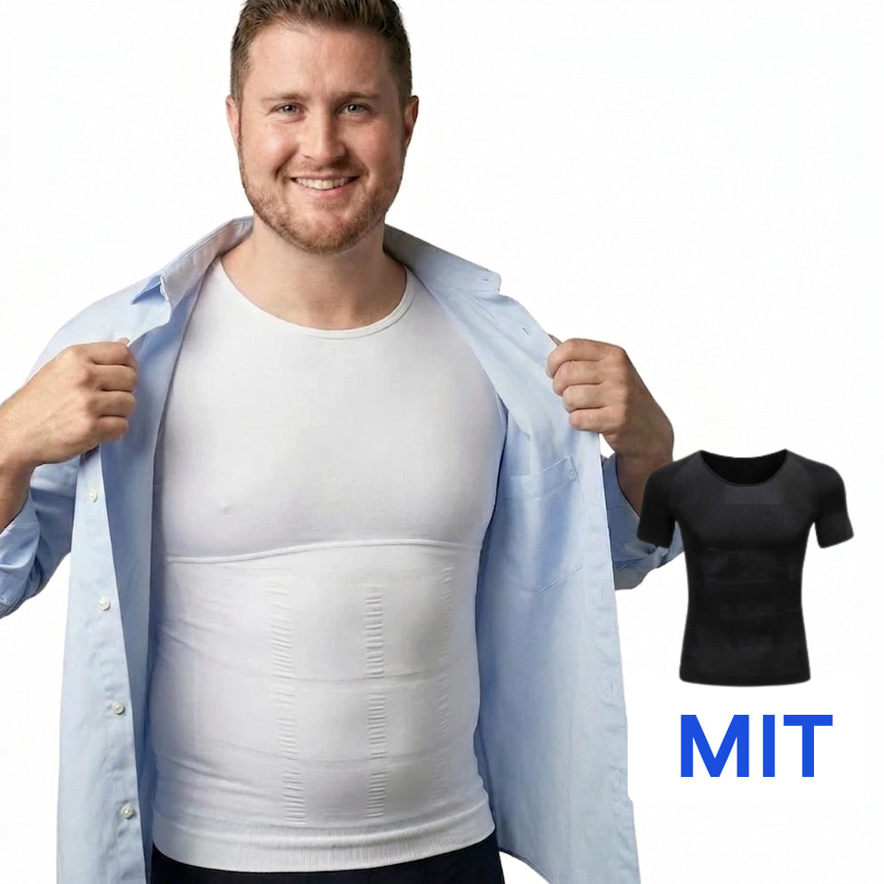 Primer Kompressionsshirt Unterhemd Anti Schweiß Weiß image 3