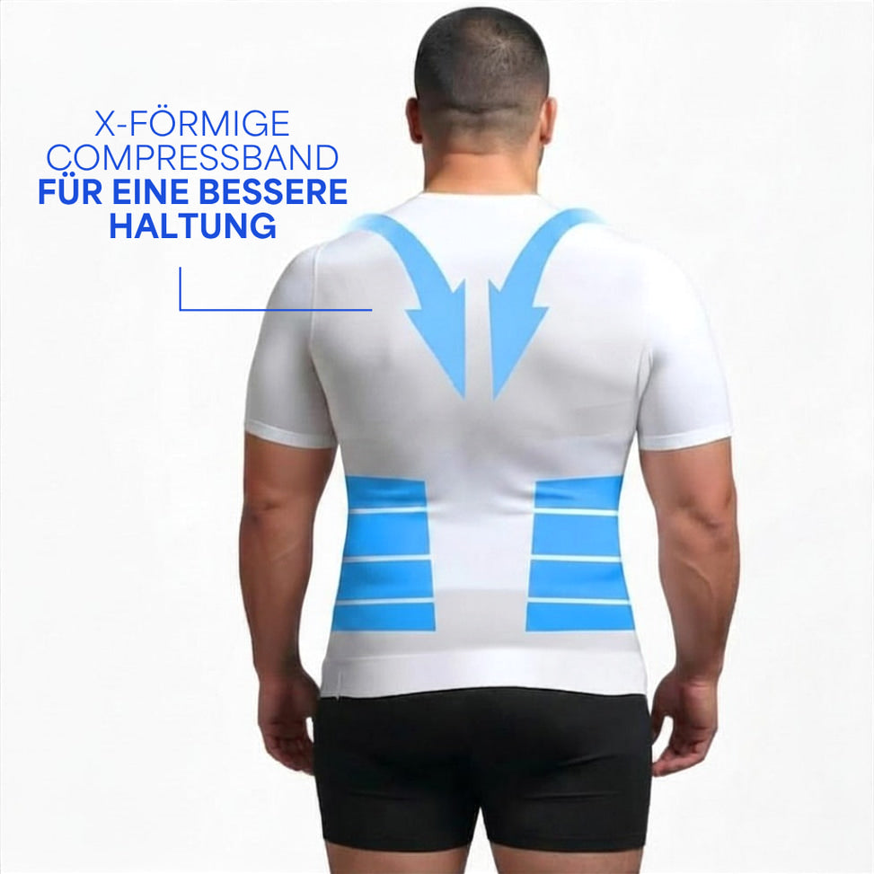 Primer Kompressionsshirt Unterhemd Anti Schweiß Weiß image 4