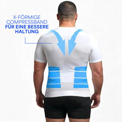 Primer Kompressionsshirt Unterhemd Anti Schweiß Weiß image 4