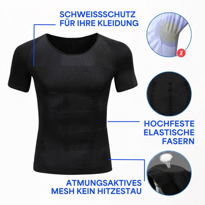 Primer Kompressionsshirt Unterhemd Anti Schweiß Weiß image 5