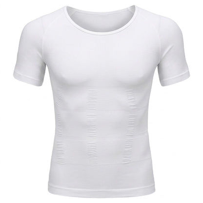 Primer Kompressionsshirt Unterhemd Anti Schweiß Weiß image 9